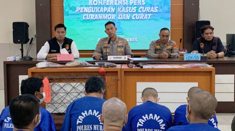 Kapolres Musi Rawas Tegaskan Tidak Ada Ruang Bagi Pelaku Kejahatan 3C, Terhitung Mei 6 LP Berhasil Diungkap dan 8 Tersangka Ditangkap