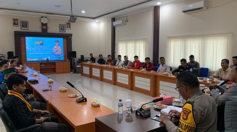 Sinergitas “Nyago Musi Rawas”, Kapolres Sambut Hangat Kunjungan Mahasiswa dan OKP Cipayung