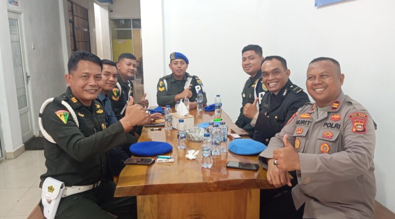 Sinergitas TNI dan Polri Subdenpom II/4-5 Lubuk Linggau kunjungan Silaturahmi Sekaligus Dukungan Selamat Hari Bhayangkara Ke-80