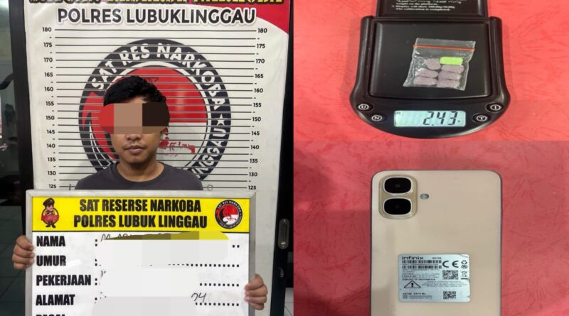 Tim Satresnarkoba Polres lubuk Linggau Berhasil Ringkus (MA) Berikut BB 7 Butir Pil Ekstasi Ukuran 2,43 gram