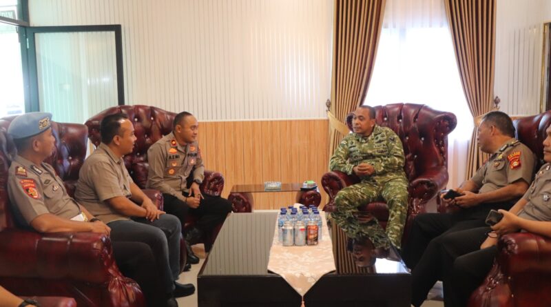 Perkuat Soliditas TNI-Polri, Polres Musi Rawas Jalin Silaturahmi dengan Kodim 0406 Lubuk Linggau