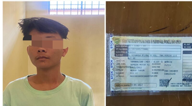 POLSEK LUBUK LINGGAU SELATAN MENANGKAP PEMUDA YANG MENGGELAPKAN MOTOR TEMANNYA SENDIRI,ALASAN MAU BELI MINUMAN