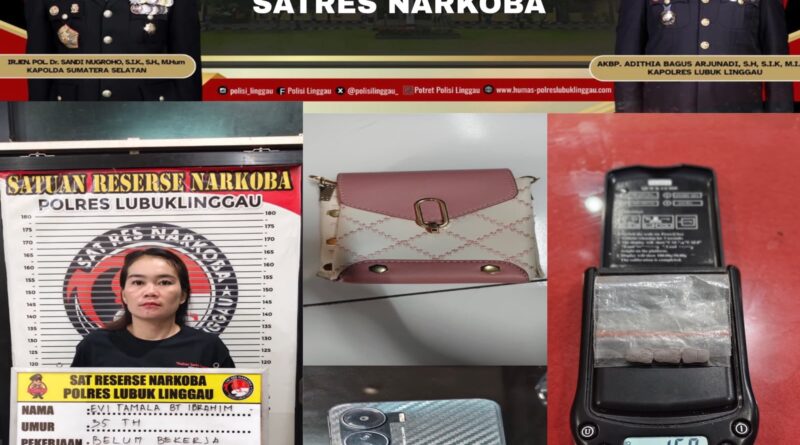 Lewat Under Cover Buy , Seorang Perempuan Pelaku Merupakan Residivis Ditangkap Satresnarkoba Polres Lubuk Linggau