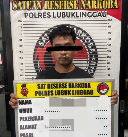 Tersangka Sempat Melarikan Diri RO (30), Akhirnya Berhasil Disergap Tim Satresnarkoba Polres Lubuk Linggau 