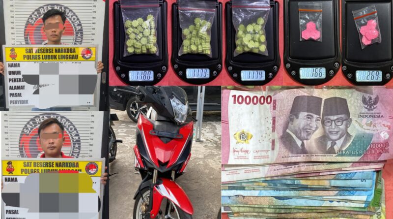 Satresnarkoba Polres lubuk Linggau Amankan Dua Tersangka Isial RS (20) dan R (19), Warga Binduriang Rejang Lebong