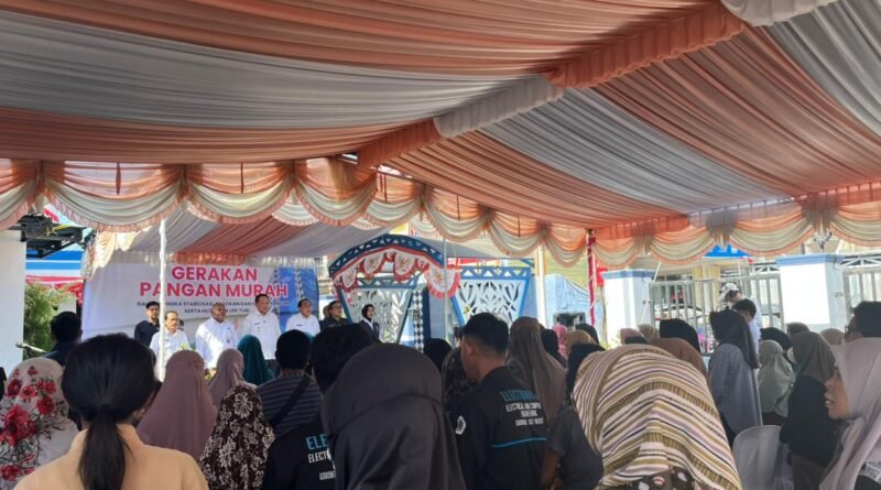 SATGAS PANGAN POLDA GORONTALO HADIRI GERAKAN PANGAN MURAH DALAM RANGKA MEMPERINGATI HUT LPP TVRI KE-64