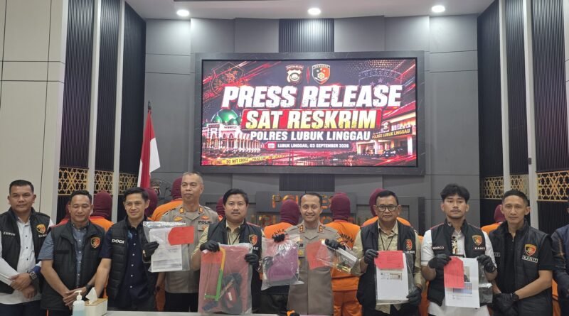 POLRES LUBUK LINGGAU MENGUNGKAP KASUS RM BRIGUNA BRI LUBUK LINGGAU YANG DI DUGA GELAPKAN DANA TAKE OVER KREDIT RP 2,14 MILIAR