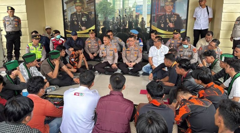 Kapolres Lubuk Linggau Bersama Jajaran Sambut Baik Kunjungan Silaturahmi Mahasiswa Kelompok Cipuyung