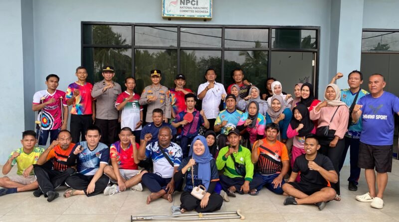 Polres Lubuklinggau Salurkan Bantuan Alat Olahraga Menunjang Program Atlet Difabel Agar Lebih Maksimal 