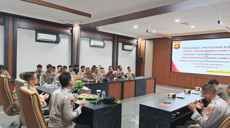 Polres Lubuklinggau Laksanakan Sosialisasi Penyuluhan Hukum