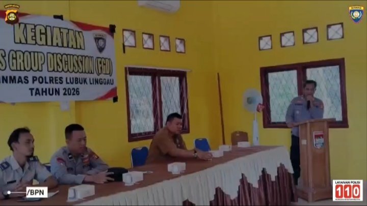 Sinergi Terus Dirawat diperkuat dari waktu ke waktu ,Sat Binmas Polres Lubuk Linggau Gelar Focus Group Discussion (FGD) 