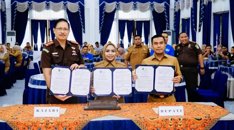 Pendidikan Labuhanbatu Diperkuat, Bupati Maya Hasmita Teken MoU Bersama Kejatisu dan Disdik Sumut